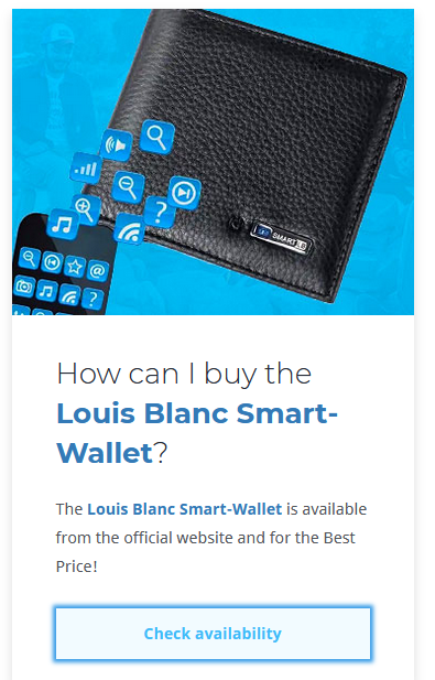 LB Wallet Louis Blanc Smart Wallet 2 Buy LB Wallet